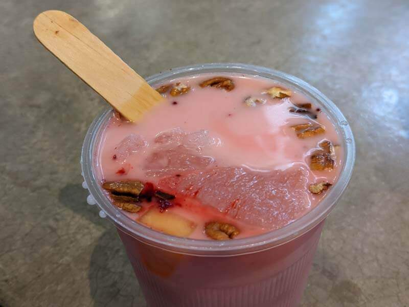 complete guide to drinks in oaxaca: horchata con tuna