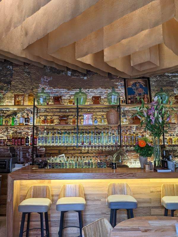 mezcal bar in oaxaca