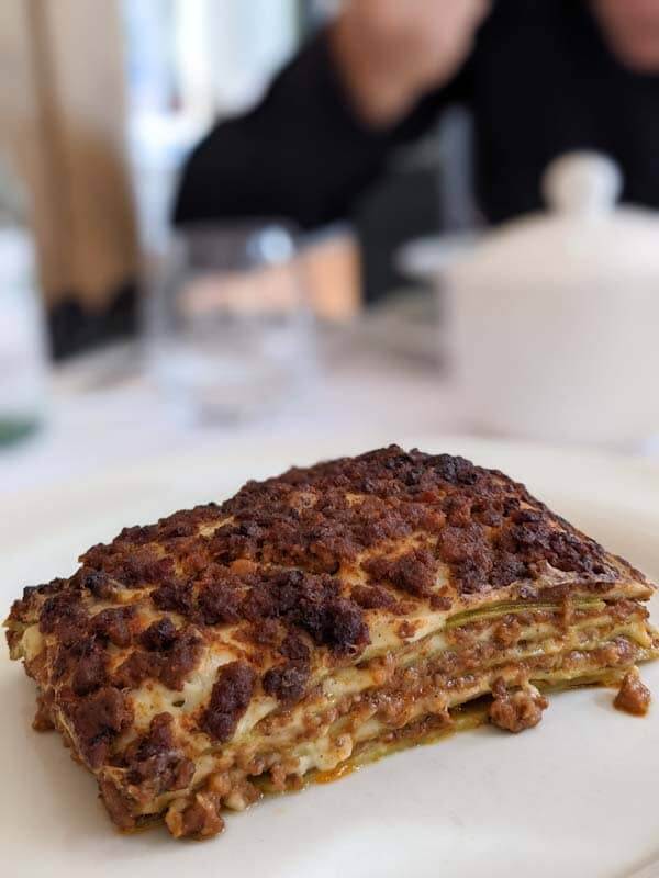 lasagne verde all bolognese italy 