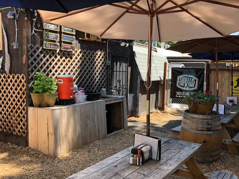 outdoor beer garden