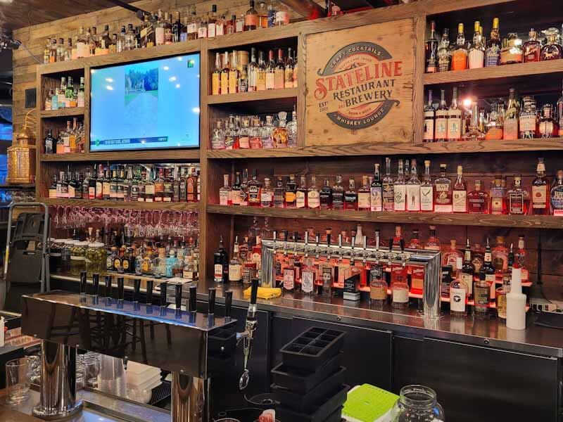 bar with beers in lake tahoe