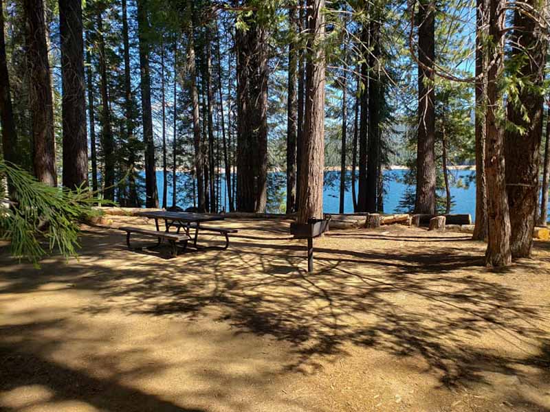 lakeside camping site