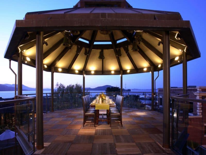 sf hotel gazebo with ocean views