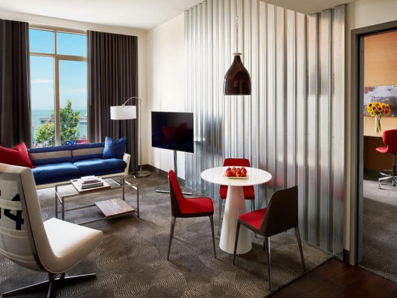 hotel room with views of the ocean